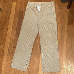 NWT Small Black & White Stripe Ankle Pants